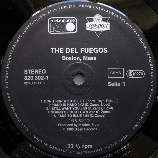 The Del Fuegos : Boston, Mass. (LP, Album)