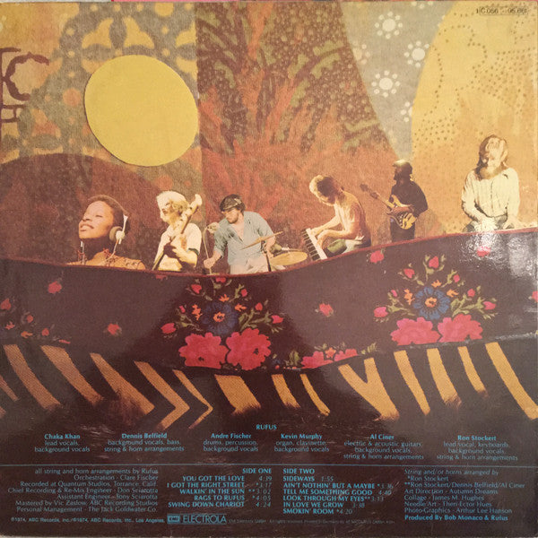 Rufus Featuring Chaka Khan : Rags To Rufus (LP, Album)
