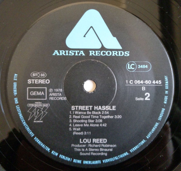 Lou Reed : Street Hassle (LP, Album)