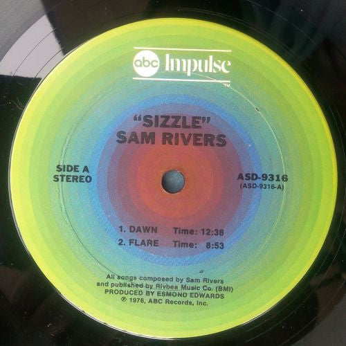 Sam Rivers : Sizzle (LP, Album)