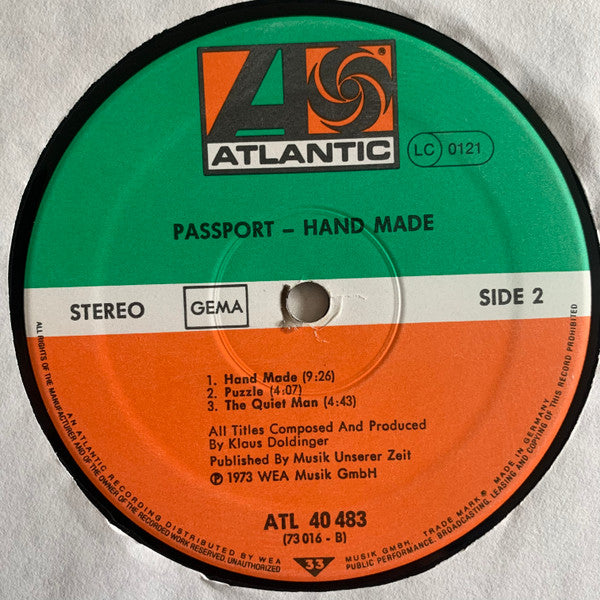 Passport (2) : Hand Made (LP, Album)