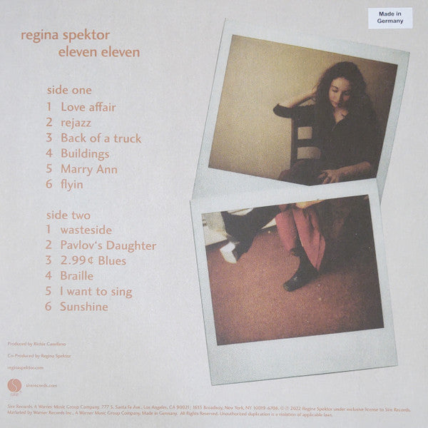 Regina Spektor : 11:11 (LP, Album, RE)