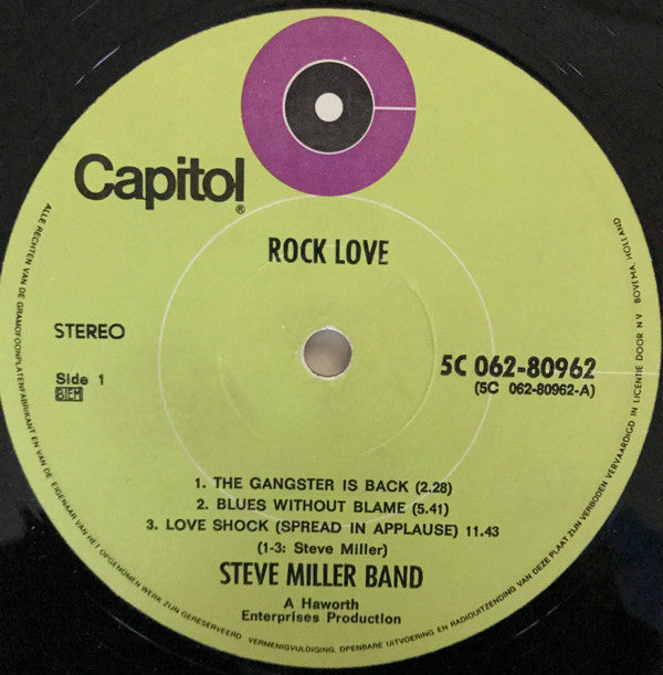 Steve Miller Band : Rock Love (LP, Album)
