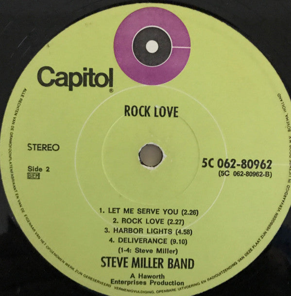 Steve Miller Band : Rock Love (LP, Album)