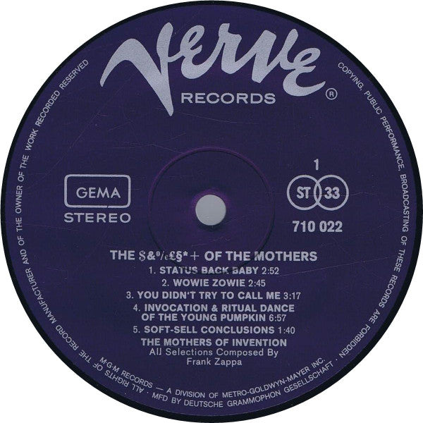 The Mothers Of Invention* : The ****  Of The Mothers (LP, Comp, Gat)