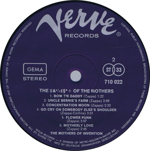 The Mothers Of Invention* : The ****  Of The Mothers (LP, Comp, Gat)