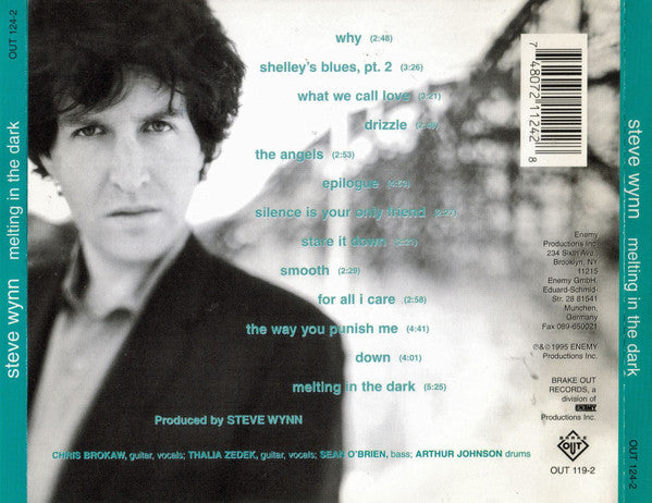 Steve Wynn - Melting In The Dark (CD, Album, Promo) - De Platen Aap – Vinylwinkel in Brielle & online webshop voor muziekliefhebbers