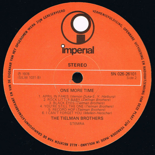 The Tielman Brothers* : One More Time (LP, RE)