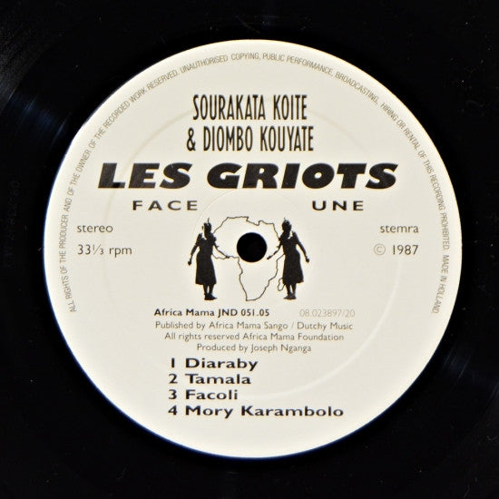 Sourakata Koite* & Diombo Kouyate : Les Griots (LP, Album)