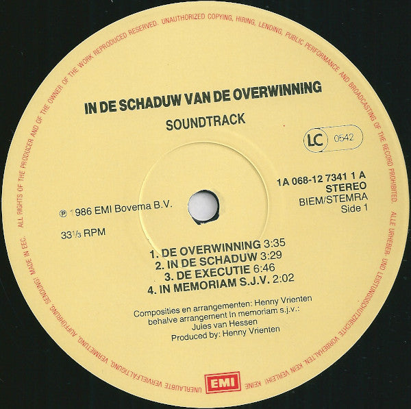 Henny Vrienten : In De Schaduw Van De Overwinning (LP, Album)