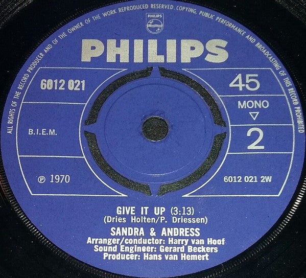 Sandra & Andres : Let Us Pray Together / Give It Up (7", Single)
