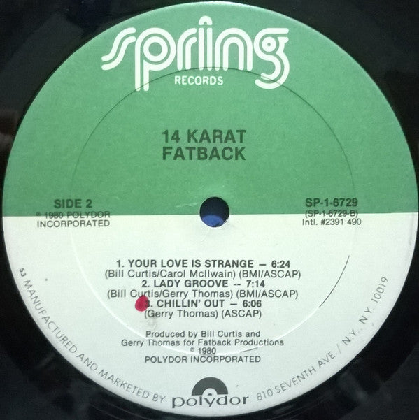 Fatback* : 14 Karat (LP, Album, 72 )