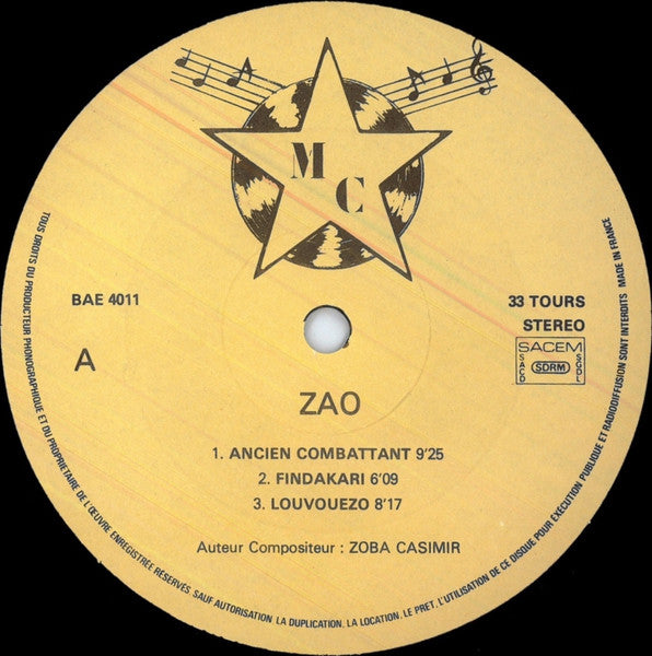 Zao (5) : Ancien Combattant (LP)