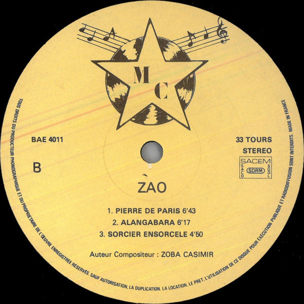Zao (5) : Ancien Combattant (LP)