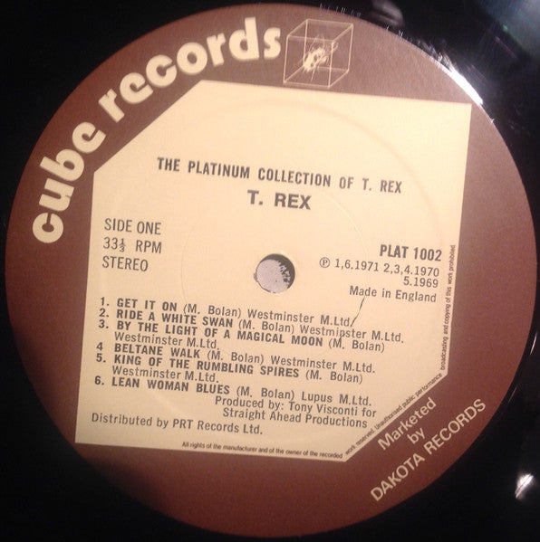 T. Rex : The Platinum Collection Of T. Rex (2xLP, Comp)