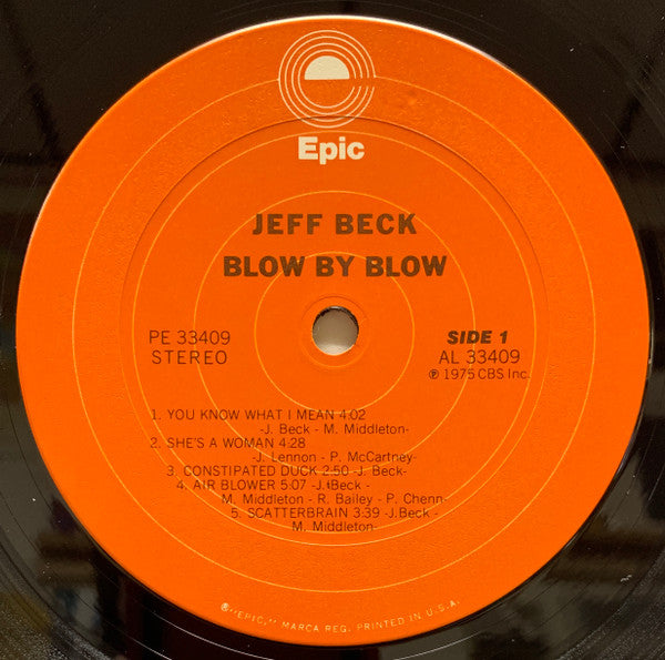 Jeff Beck : Blow By Blow (LP, Album, No )