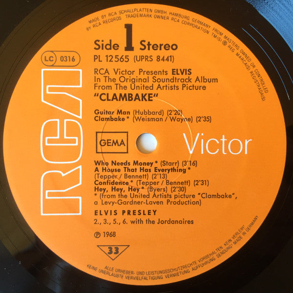 Elvis* : Clambake (LP, Album, RE)