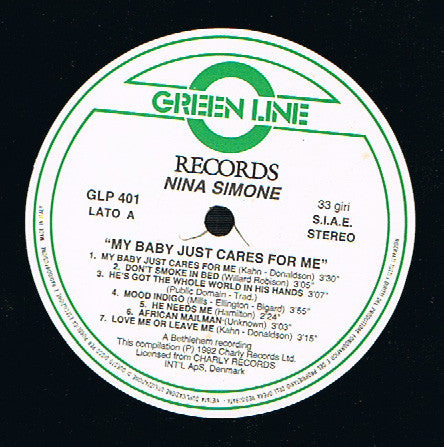 Nina Simone : My Baby Just Cares For Me (LP, Comp)