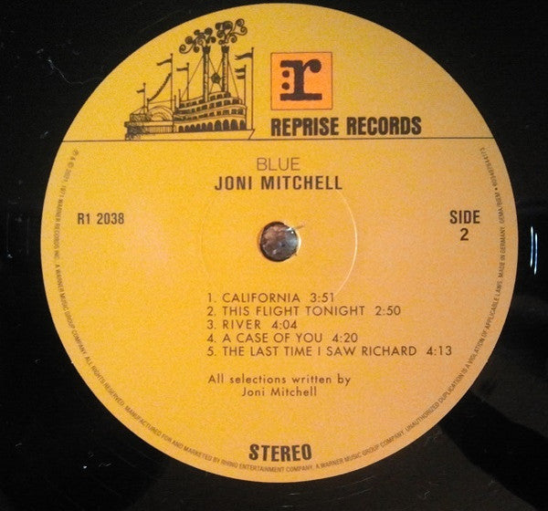 Joni Mitchell - Blue (LP, Album, RE, RM, 180) - De Platen Aap – Vinylwinkel in Brielle & online webshop voor muziekliefhebbers