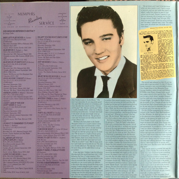 Elvis Presley : The Complete Sun Sessions (2xLP, Comp)