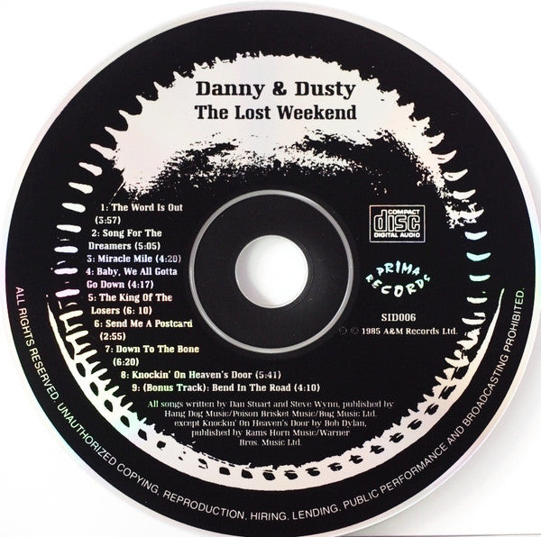 Danny & Dusty : The Lost Weekend (CD, Album, RE)