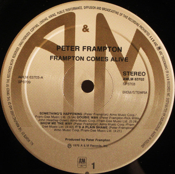 Peter Frampton : Frampton Comes Alive! (2xLP, Album, RE)