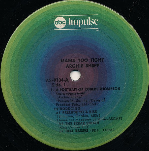 Archie Shepp : Mama Too Tight (LP, Album, RE)