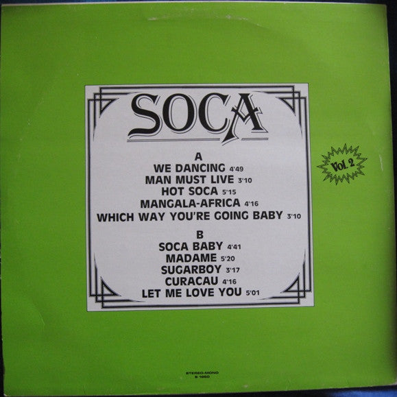 Various : Soca Vol. 2 (LP)