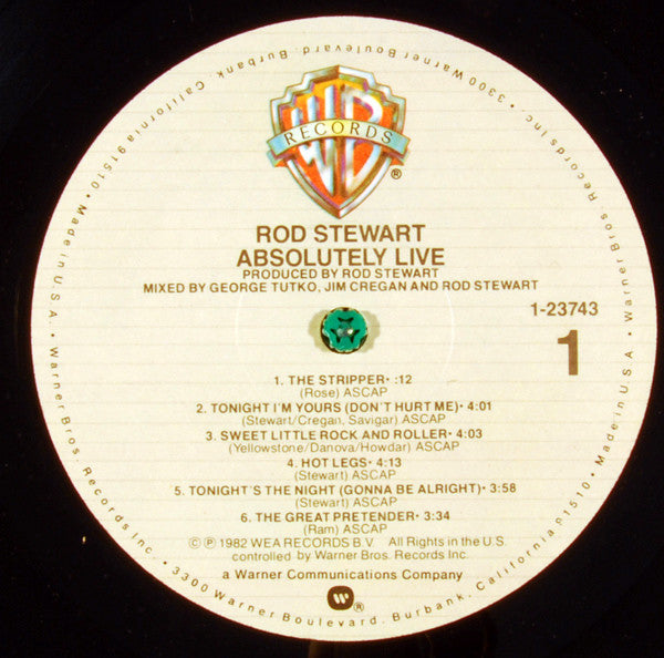 Rod Stewart : Absolutely Live (2xLP, Album, Gat)