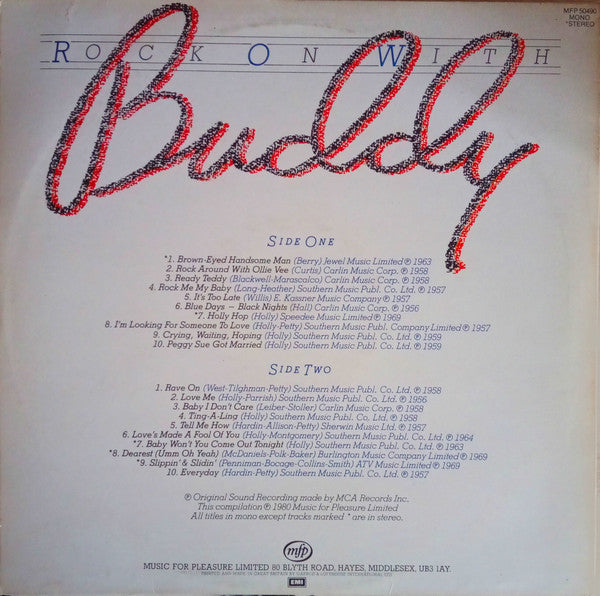 Buddy Holly : Rock On With Buddy (LP,Compilation,Album)
