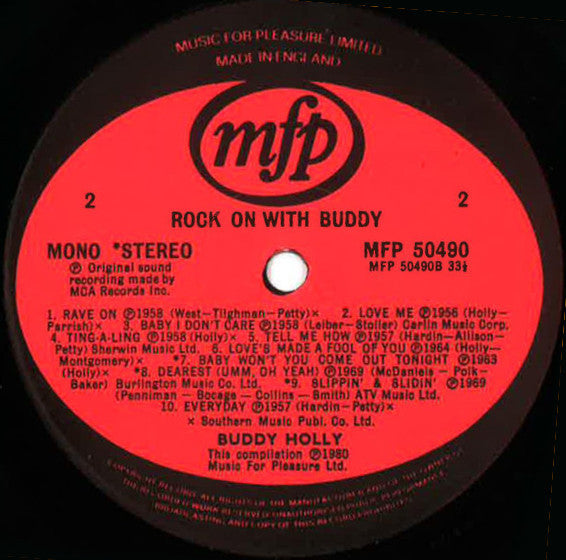 Buddy Holly : Rock On With Buddy (LP,Compilation,Album)