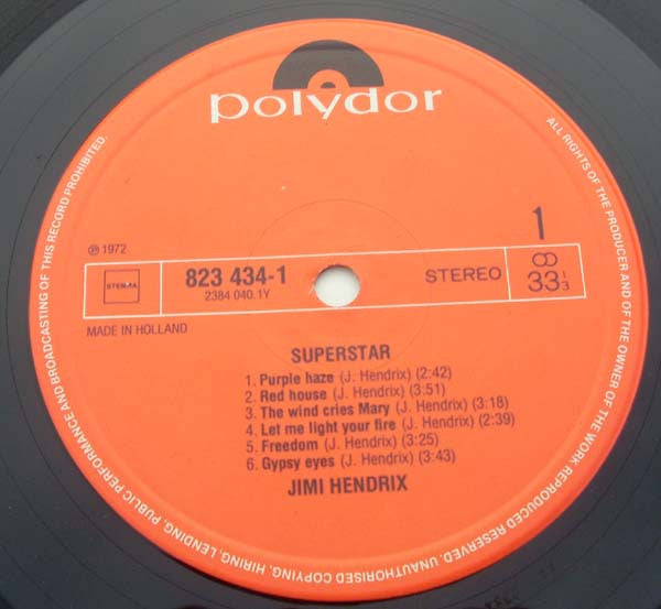 Jimi Hendrix : Superstar (LP, Comp)