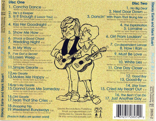 Stacey Earle And Mark Stuart - Must Be Live (2xCD, Album, RP) - De Platen Aap – Vinylwinkel in Brielle & online webshop voor muziekliefhebbers