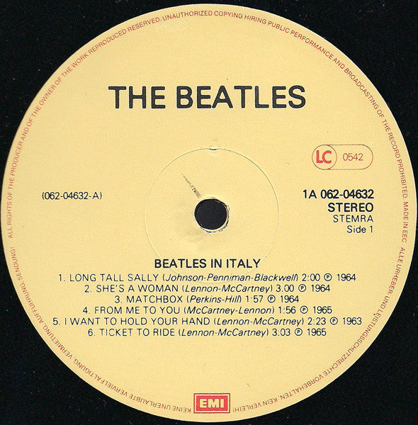 The Beatles : The Beatles In Italy (LP, Comp, RE)
