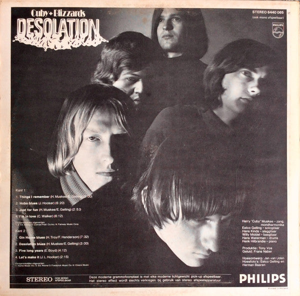 Cuby + Blizzards : Desolation (LP, Album, RE)