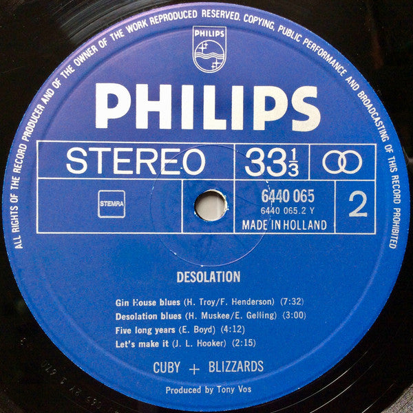 Cuby + Blizzards : Desolation (LP, Album, RE)