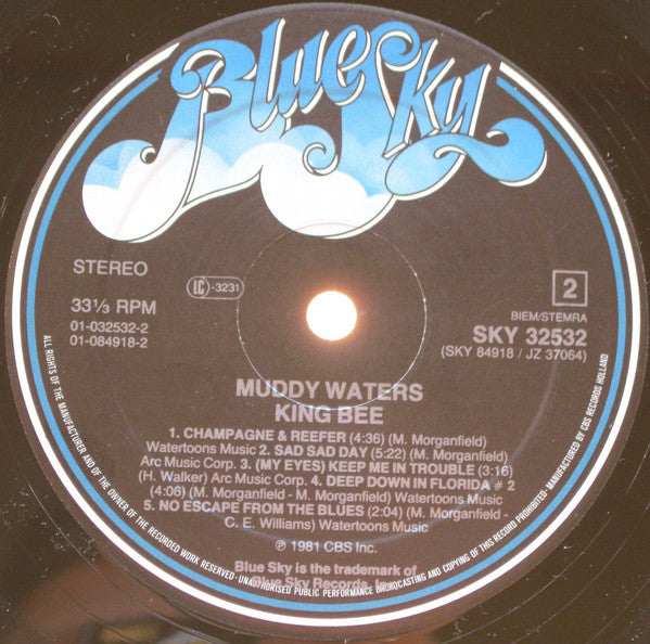 Muddy Waters : King Bee (LP, Album, RE)