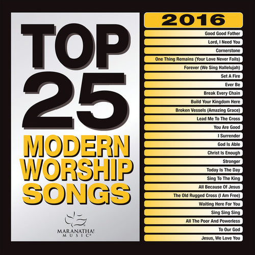 Various : Top 25 Modern Worship Songs 2016 (2xCD, Comp)