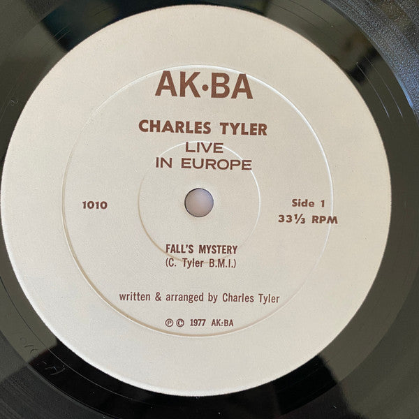 Charles Tyler : Live In Europe: Jazz Festival Umea (LP, Album)