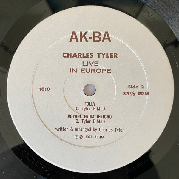 Charles Tyler : Live In Europe: Jazz Festival Umea (LP, Album)