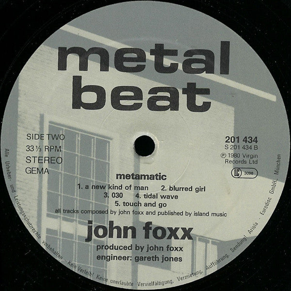 John Foxx : Metamatic (LP, Album)