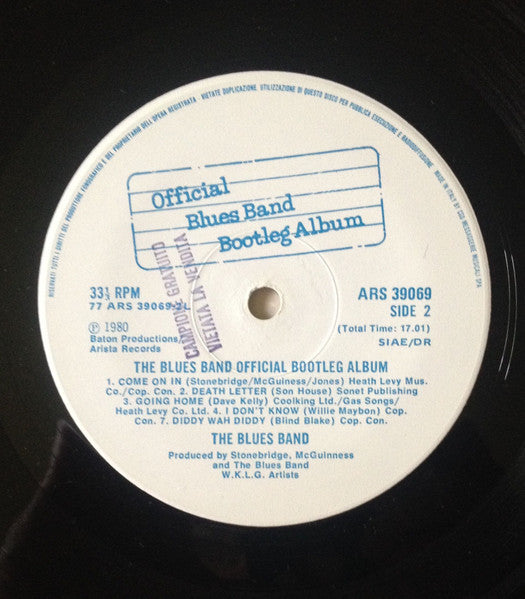 The Blues Band : Official Blues Band Bootleg Album (LP, Album)