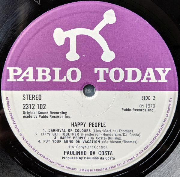Paulinho Da Costa : Happy People (LP, Album)