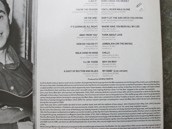 Gerry And The Pacemakers* : The Best Of Gerry And The Pacemakers (LP, Comp)