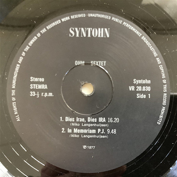Ohm Sextet* : J&M (LP, Album)