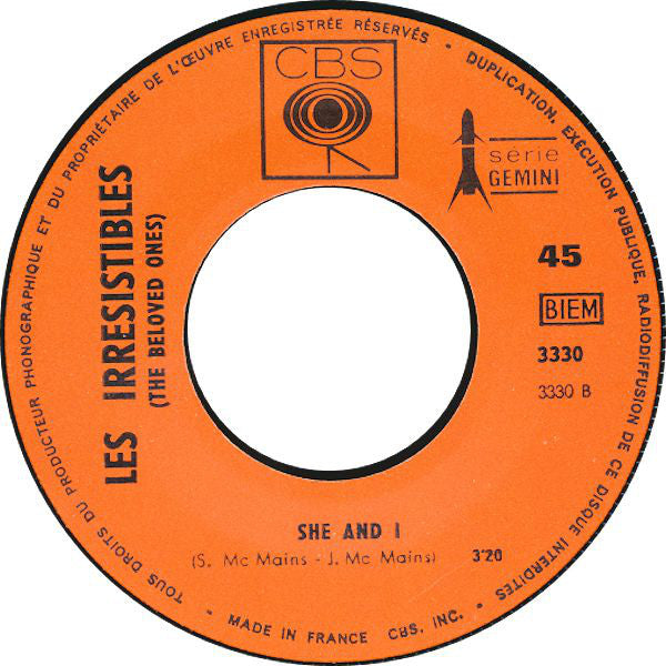 Les Irrésistibles (The Beloved Ones)* : My Year Is A Day / She And I (7", Single)