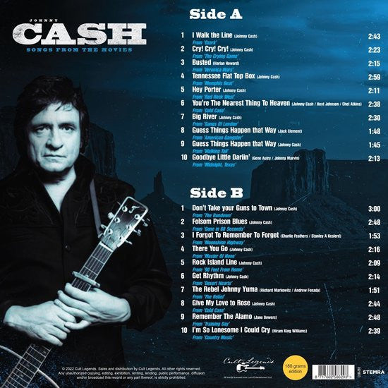 Johnny Cash - Songs From The Movies (LP, Comp, Unofficial) - De Platen Aap – Vinylwinkel in Brielle & online webshop voor muziekliefhebbers