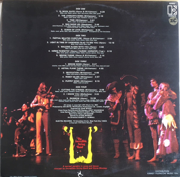The Incredible String Band - U (2xLP, Album) - De Platen Aap – Vinylwinkel in Brielle & online webshop voor muziekliefhebbers