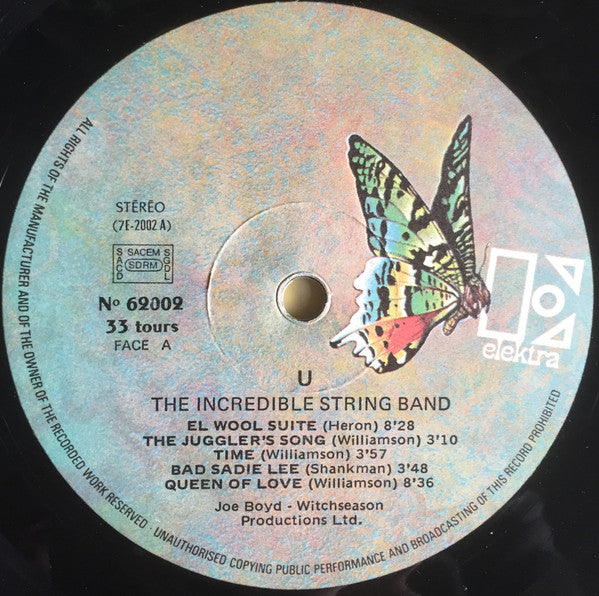 The Incredible String Band - U (2xLP, Album) - De Platen Aap – Vinylwinkel in Brielle & online webshop voor muziekliefhebbers