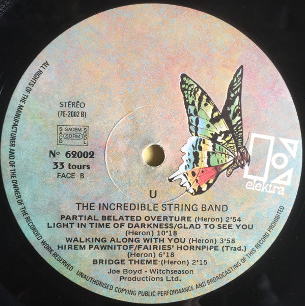 The Incredible String Band - U (2xLP, Album) - De Platen Aap – Vinylwinkel in Brielle & online webshop voor muziekliefhebbers